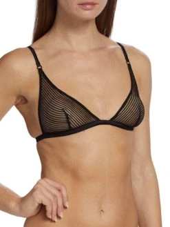 Kiki De Montparnasse Sheer Stripe Triangle Bra -Kiki shop online unnamed file 702