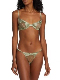 Kiki De Montparnasse Cecile Bow Lace Demi Bra -Kiki shop online unnamed file 706