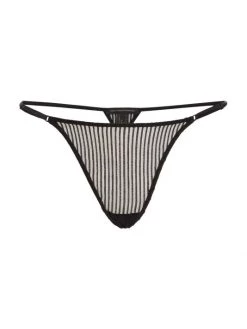 Kiki De Montparnasse Sheer Striped G-String Thong Black -Kiki shop online unnamed file 712
