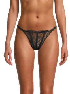 Kiki De Montparnasse Stringy Lace & Leather Thong -Kiki shop online unnamed file 734