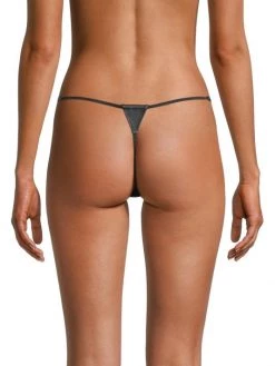 Kiki De Montparnasse Stringy Lace & Leather Thong -Kiki shop online unnamed file 735