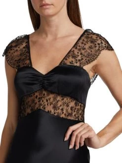 Kiki De Montparnasse Cecile Satin & Lace Slipdress -Kiki shop online unnamed file 754