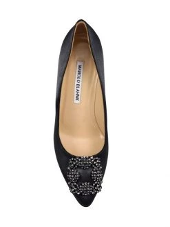 Manolo Blahnik Hangisi 70 Embellished Satin Pumps Blue -Kiki shop online unnamed file 852