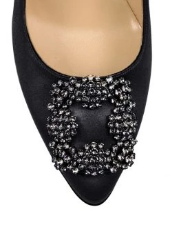 Manolo Blahnik Hangisi 70 Embellished Satin Pumps Blue -Kiki shop online unnamed file 853