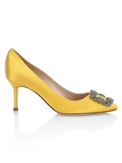 Manolo Blahnik Hangisi 70 Embellished Satin Pumps Blue -Kiki shop online unnamed file 860