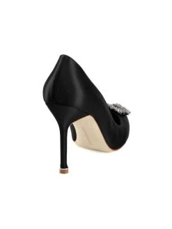 Manolo Blahnik Hangisi 105 Embellished Satin Pumps Black 18 Manolo Blahnik Hangisi 105 Embellished Satin Pumps Black -Kiki shop online unnamed file 864