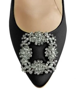 Manolo Blahnik Hangisi 105 Embellished Satin Pumps Black 19 Manolo Blahnik Hangisi 105 Embellished Satin Pumps Black -Kiki shop online unnamed file 865