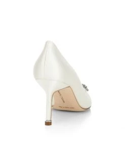 Manolo Blahnik Hangisi 70 Embellished Satin Pumps -Kiki shop online unnamed file 886