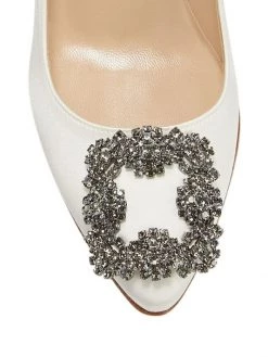 Manolo Blahnik Hangisi 70 Embellished Satin Pumps -Kiki shop online unnamed file 887