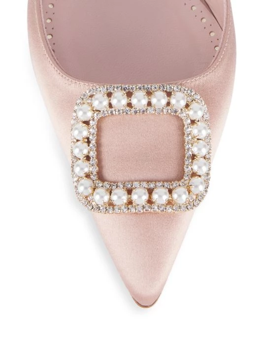 Manolo Blahnik Fabetamu 70 Embellished Satin Mules 6 Manolo Blahnik Fabetamu 70 Embellished Satin Mules - Image 4