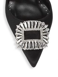Manolo Blahnik Prietasli 90 Embellished Satin Slingback Pumps -Kiki shop online unnamed file 899