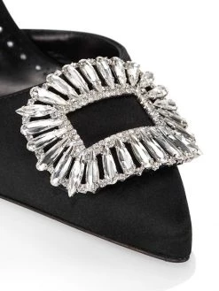 Manolo Blahnik Prietasli 90 Embellished Satin Slingback Pumps -Kiki shop online unnamed file 901