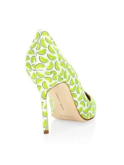 Manolo Blahnik BB 105 Lime-Print Pumps -Kiki shop online unnamed file 916