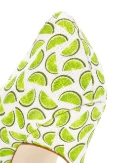 Manolo Blahnik BB 105 Lime-Print Pumps -Kiki shop online unnamed file 919