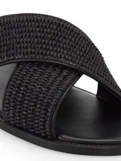 Manolo Blahnik Otawi Criss-Cross Sandals For Men -Kiki shop online unnamed file 937