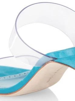 Manolo Blahnik Scolto 90 PVC Mules -Kiki shop online unnamed file 949